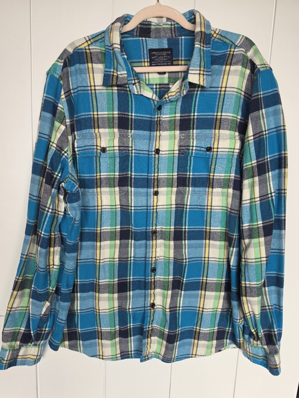 AMERICAN EAGLE Loose Fit Flannel Shirt